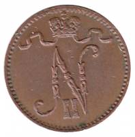 (1913) Монета Финляндия 1913 год 1 пенни    XF